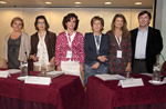 De izqda a dcha:Mª Isabel de Andrés Martín, Catalina Bueno Becerra, Elena Alonso Aperte, MªTereresa, Román, Margarita Carrillo Poyato, Josep Esteve Roset